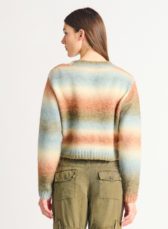 Cardigan tricot dégradé