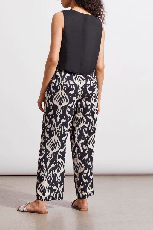 Pantalon motif jambes larges