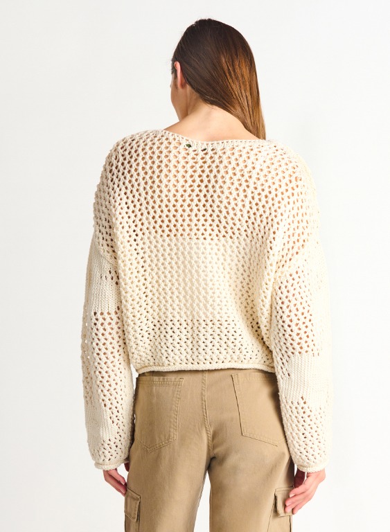 Chandail tricot crochet -seconde main