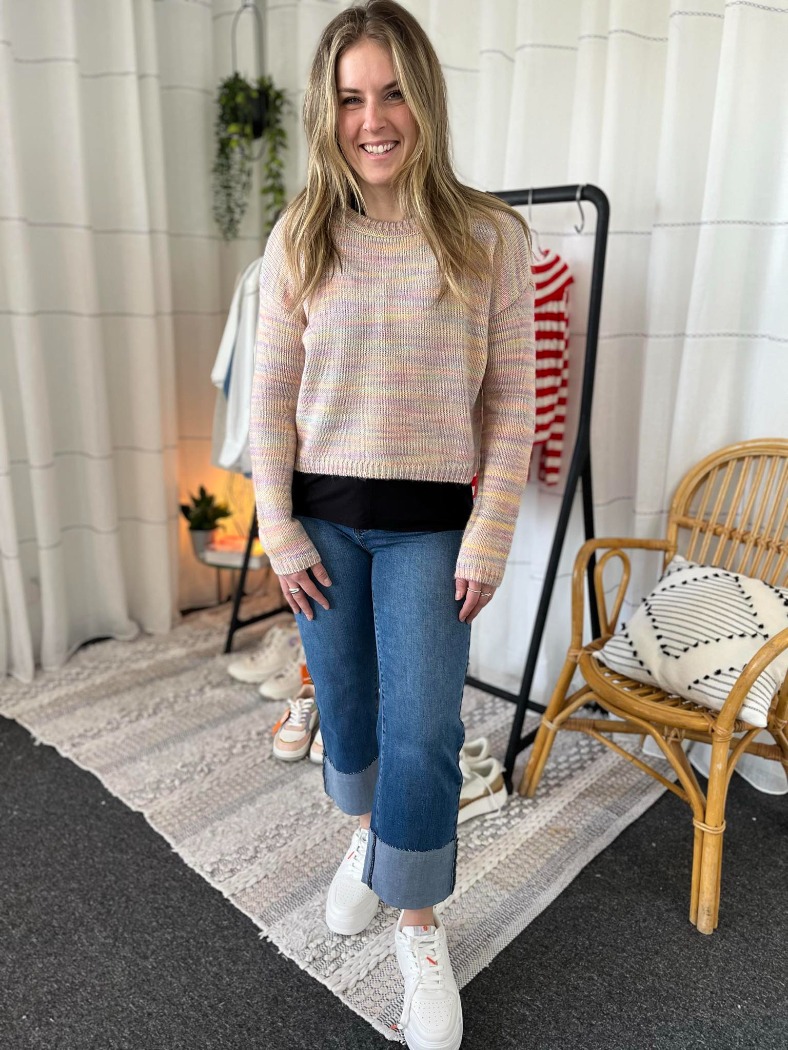 Chandail tricot col rond