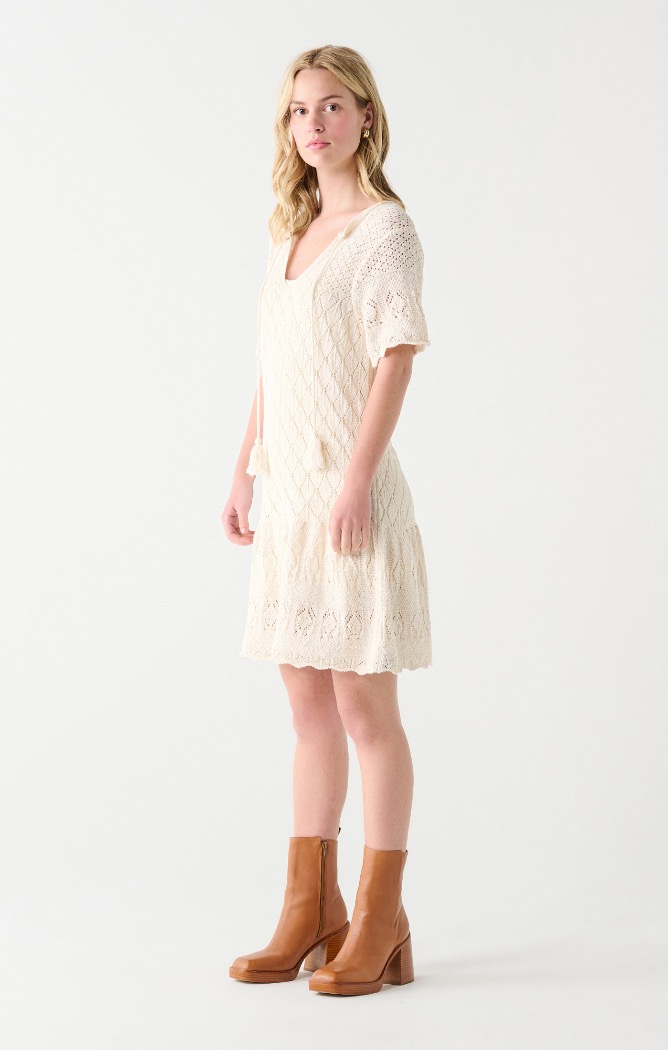 Robe tricot pointelle - seconde main