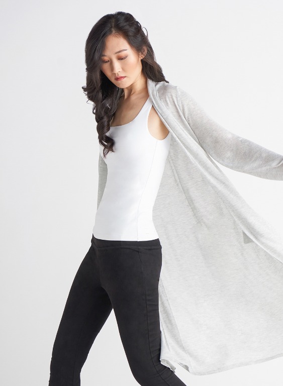 Cardigan long ouvert 