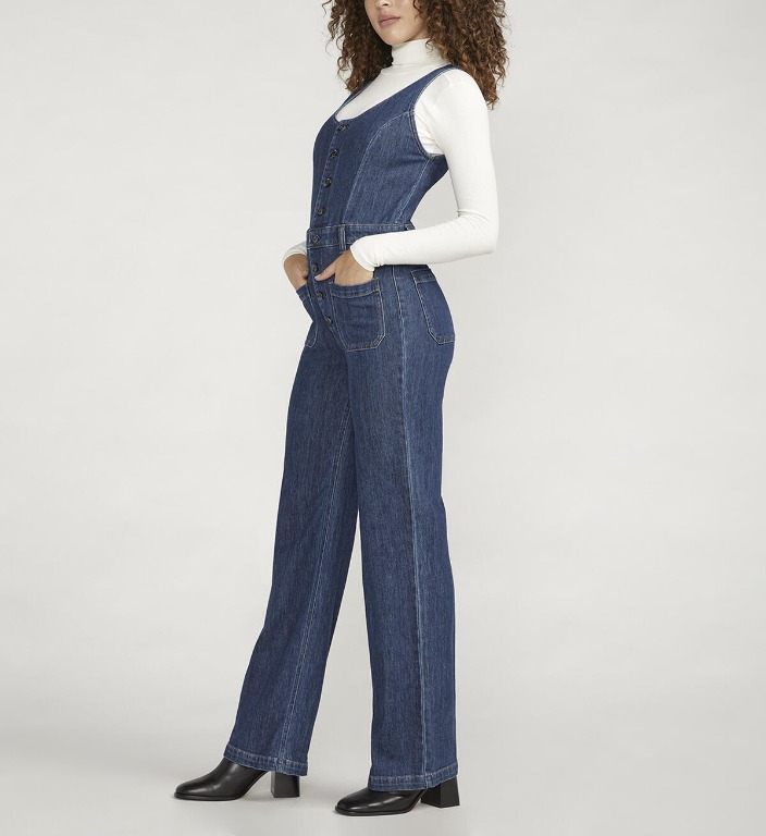 Jumpsuit taille haute jambe large