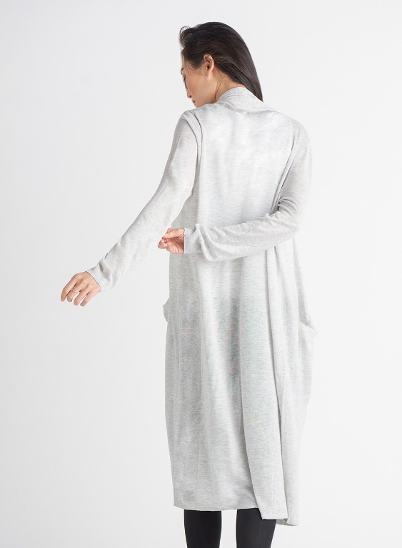 Cardigan long ouvert 