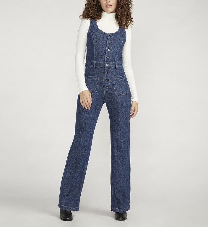 Jumpsuit taille haute jambe large