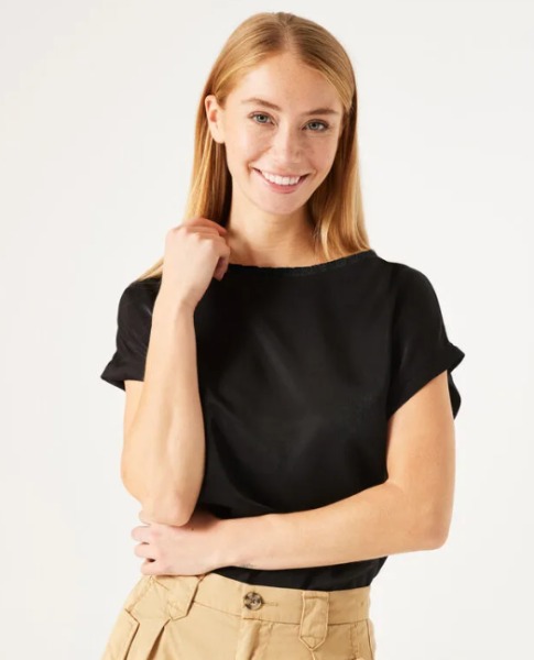 T-shirt trim encolure - N40203 - Garcia