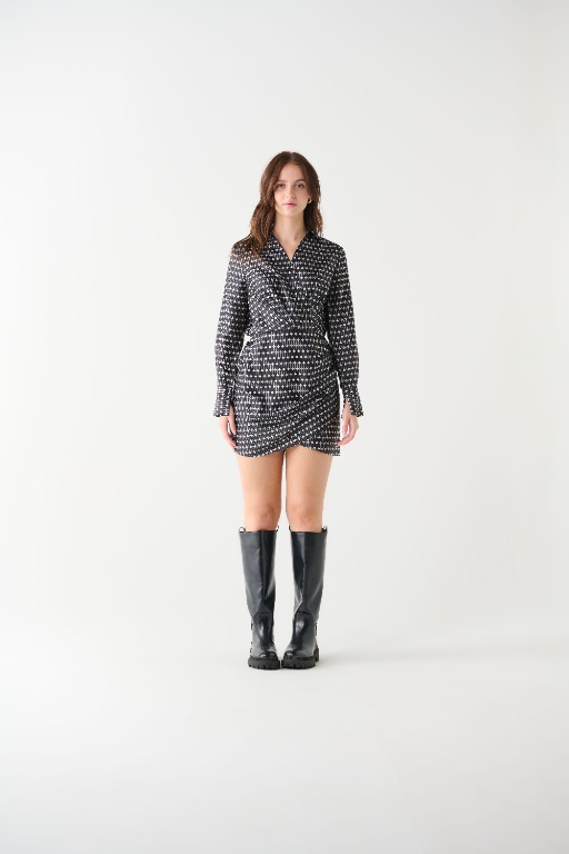 Robe chic motif cache-coeur 