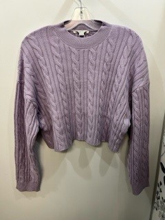 Chandail tricot tressé