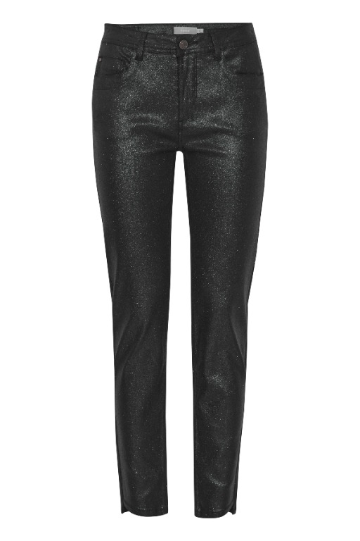Pantalon brillant ajusté