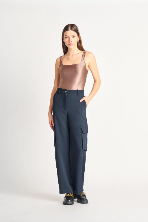 Pantalon cargo chic 