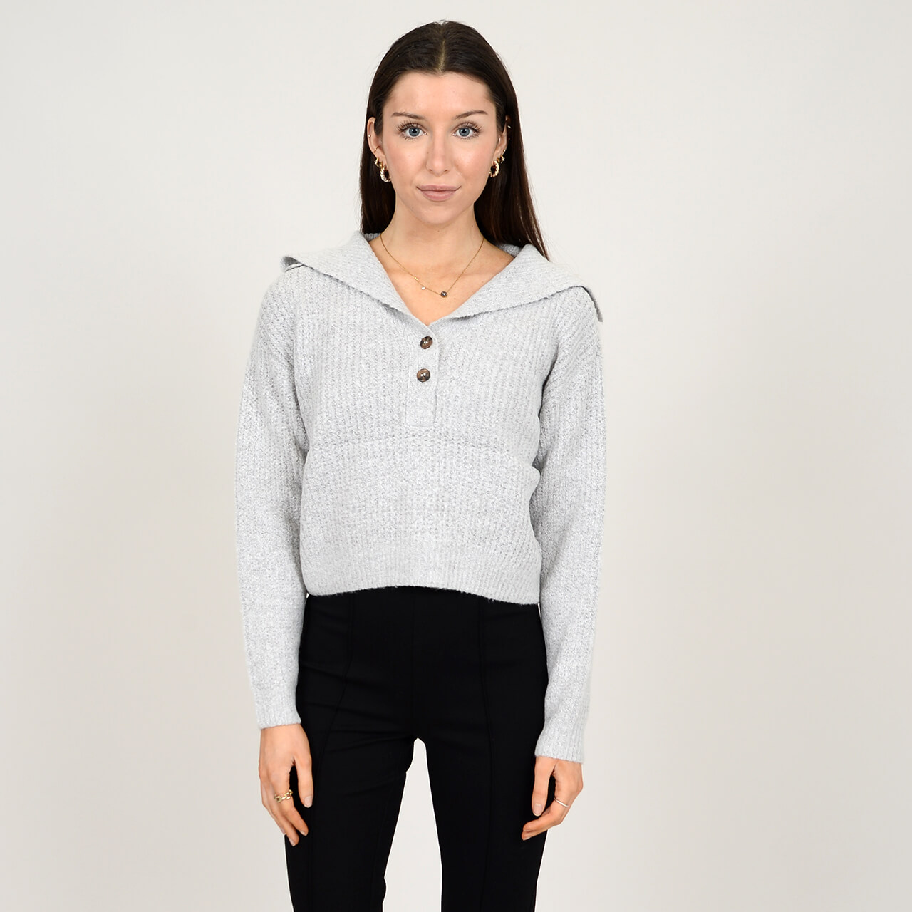 CHANDAIL TRICOT COL POLO BOUTONS