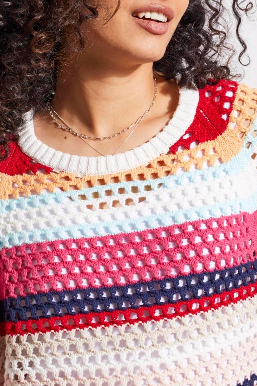 Chandail tricot en maille manche 3/4 - 1711O/1401 - Tribal