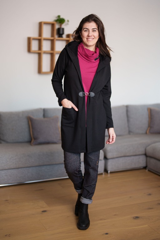 Veste attache high low