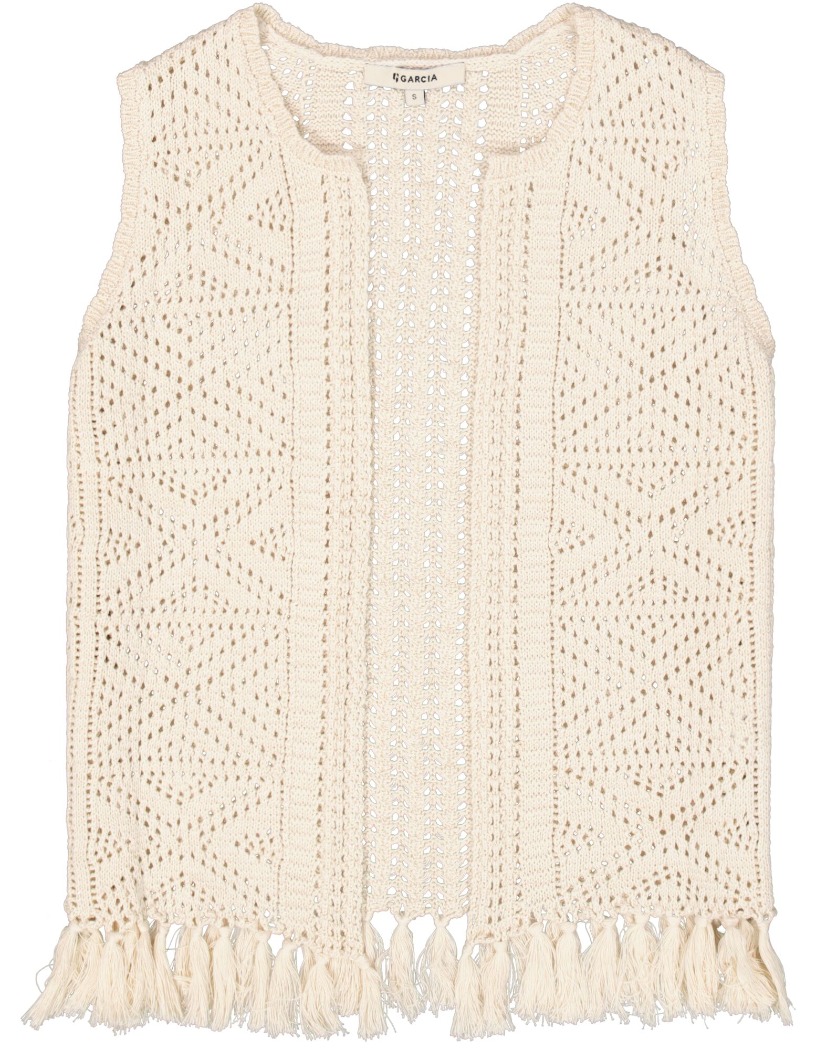 Veste sans manche tricot