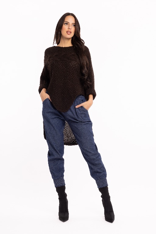 CHANDAIL PONCHO TRICOT HIGH LOW