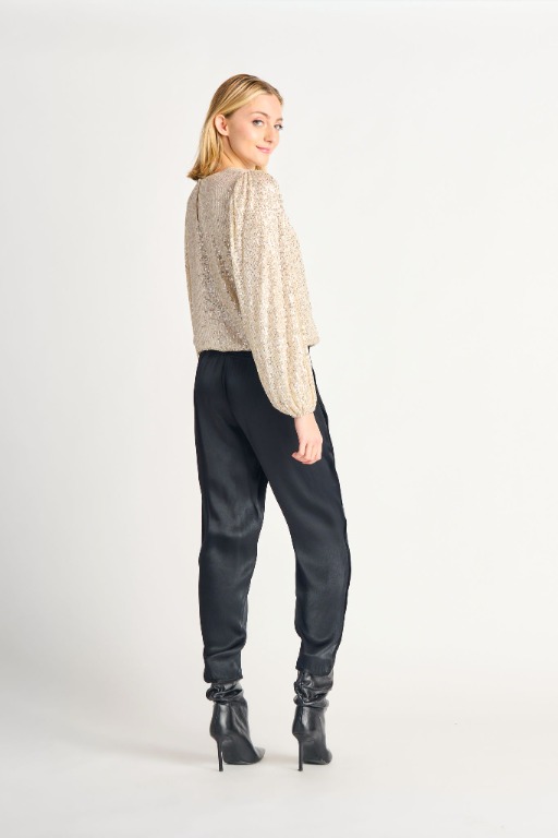 Pantalon satin chic 