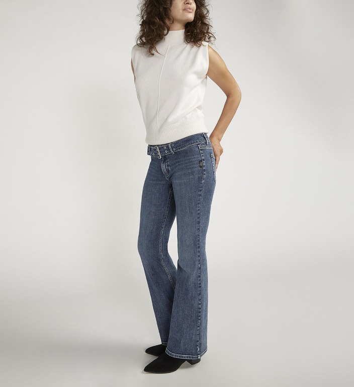 Jeans Be low flare taille basse