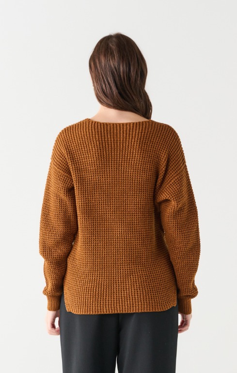 Chandail tricot encolure en V