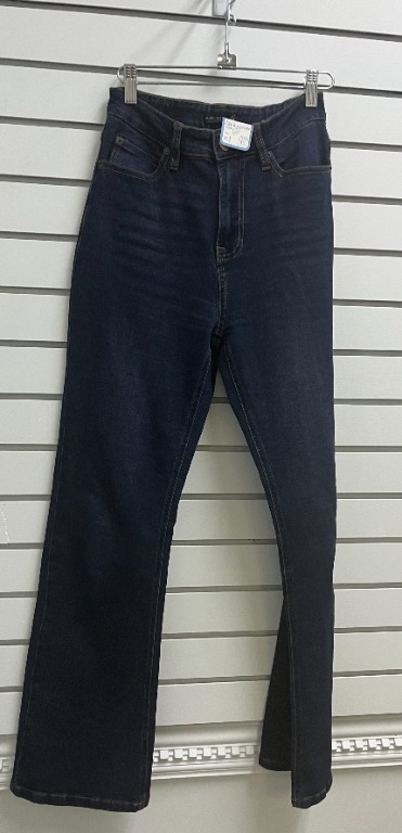 Jeans taille haute jambe large 