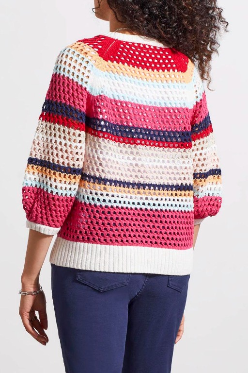 Chandail tricot en maille manche 3/4 - 1711O/1401 - Tribal