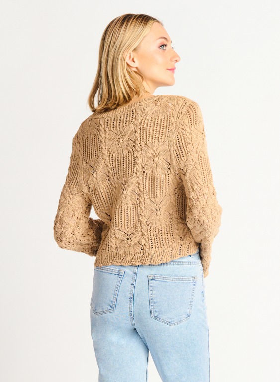 Cardigan tricot crochet