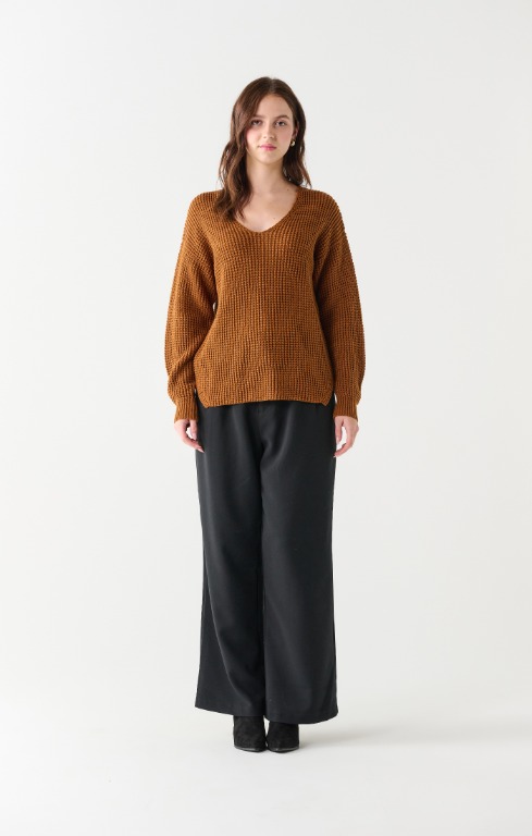 Chandail tricot encolure en V