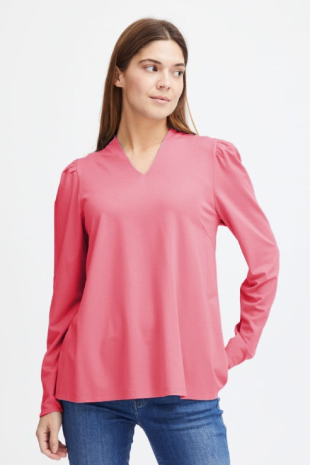 Chandail look blouse uni - 20613391 - Fransa