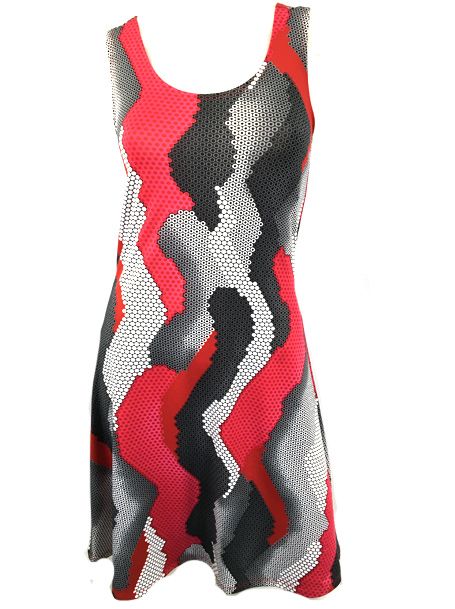 ROBE COURTE MOTIF POLY