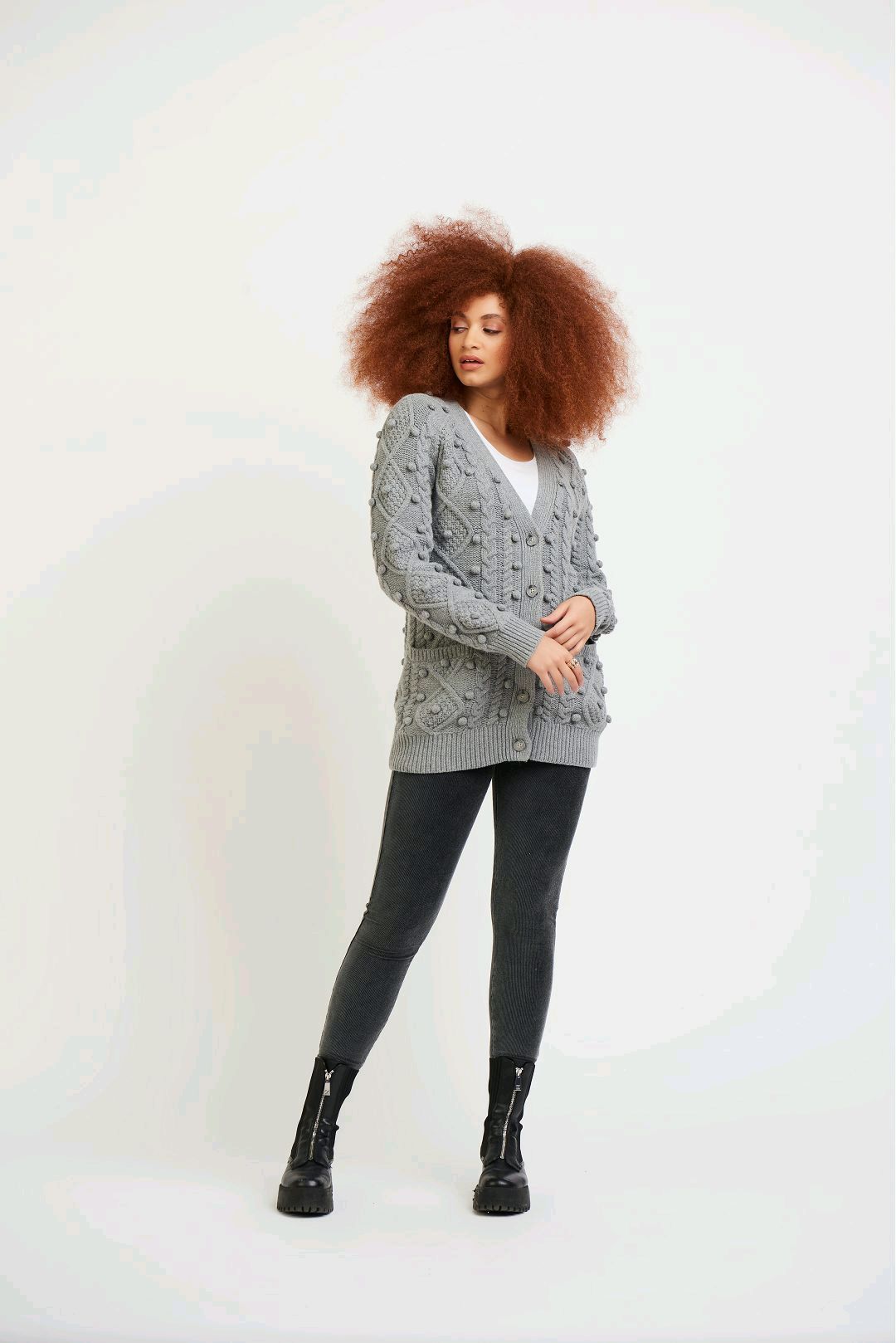 CARDIGAN CABLE BOUTONS PONPON 2 PCH UNI - 1827286 D - Dex & Nous