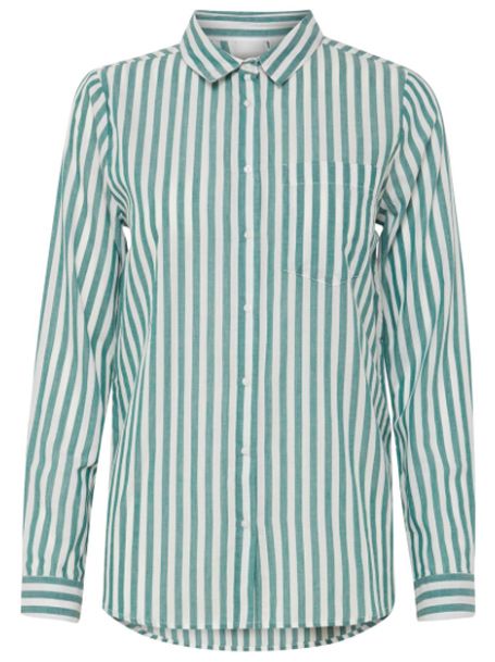 CHEMISE M.L. RAYURES VERTICALES 1 POCHE