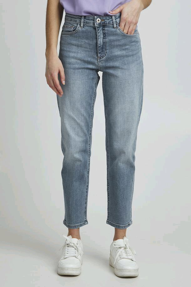 JEANS JAMBE DROITE TAILLE HAUTE - 20110967 - Ichi