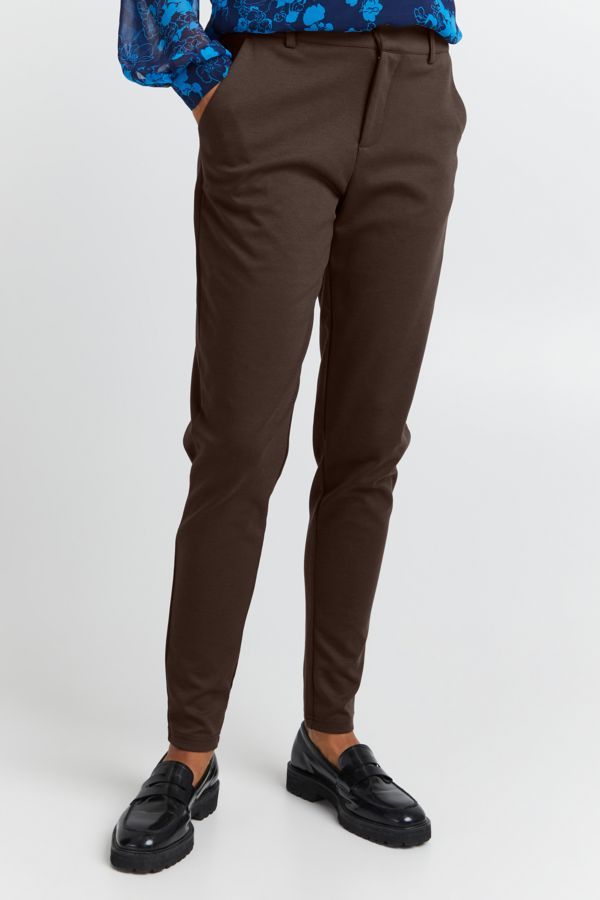 PANTALON CHIC AJUSTÉ UNI TAILLE HAUTE