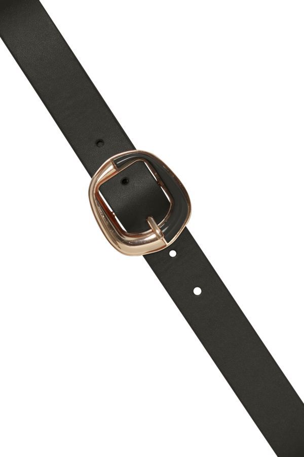 CEINTURE OR SIMILI CUIR TISSU ANNEAU