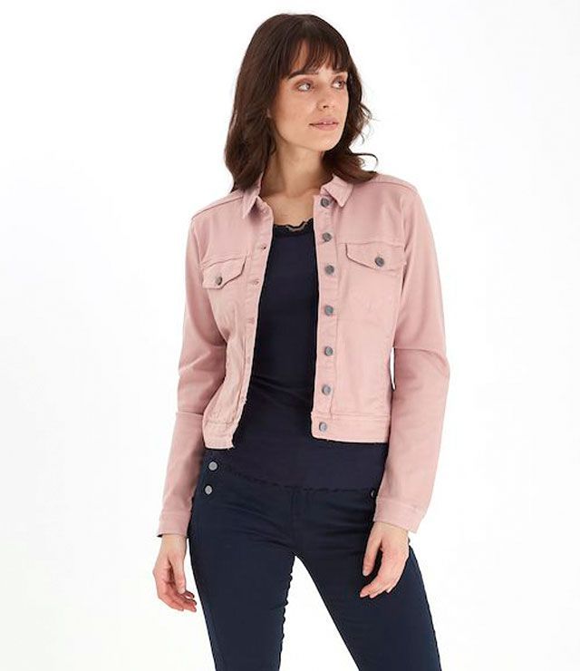 VESTON JEANS DROIT UNI