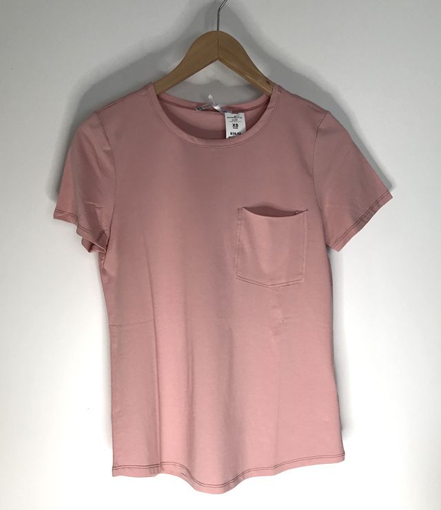 T-SHIRT BASIC PCH POITRINE COL ROND UNI