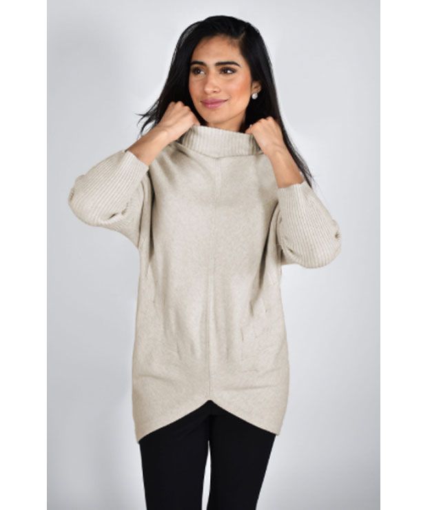 CHANDAIL TRICOT MOCK NECK TRESSE DOS - seconde main - 213134U - Frank Lyman Design