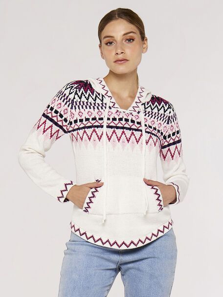 CHANDAIL TRICOT CAPUCHON NORDIQUE