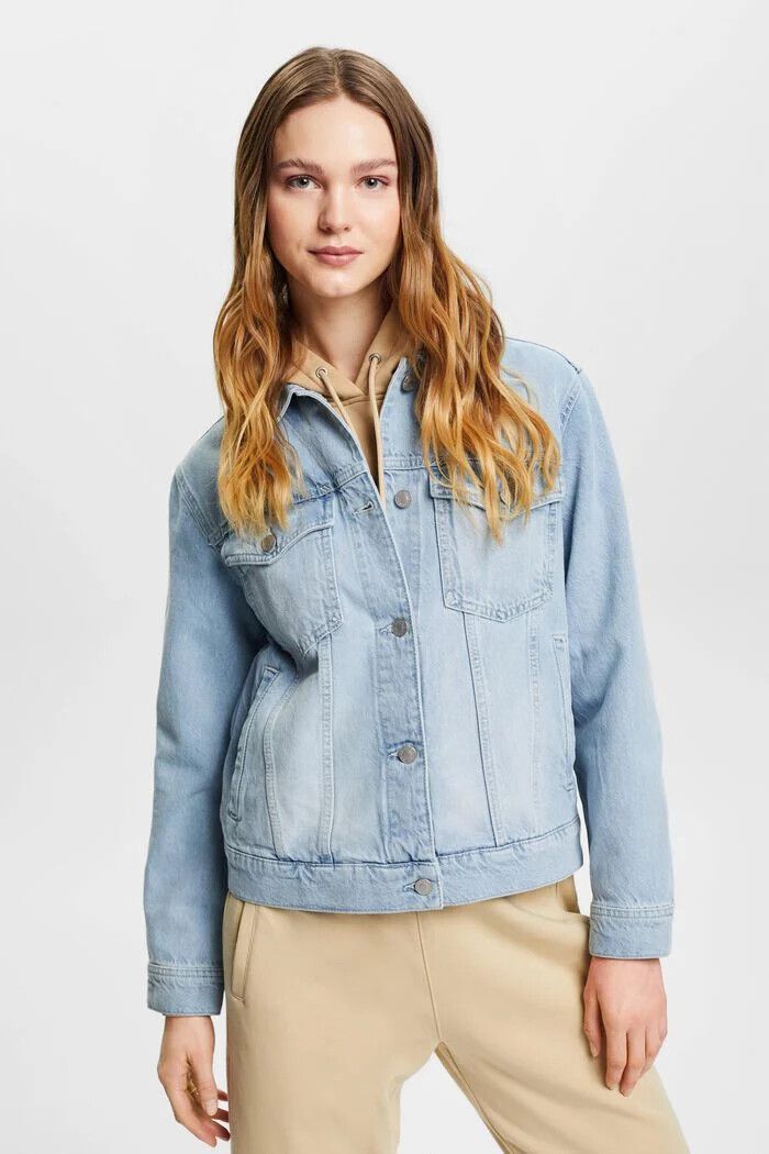 VESTON JEANS COUPE DROITE EXTENSIBLE