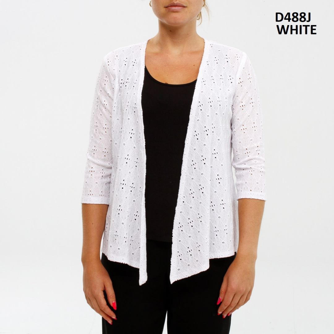 CARDIGAN/BOLERO TRICOT COURT POINTEL UNI