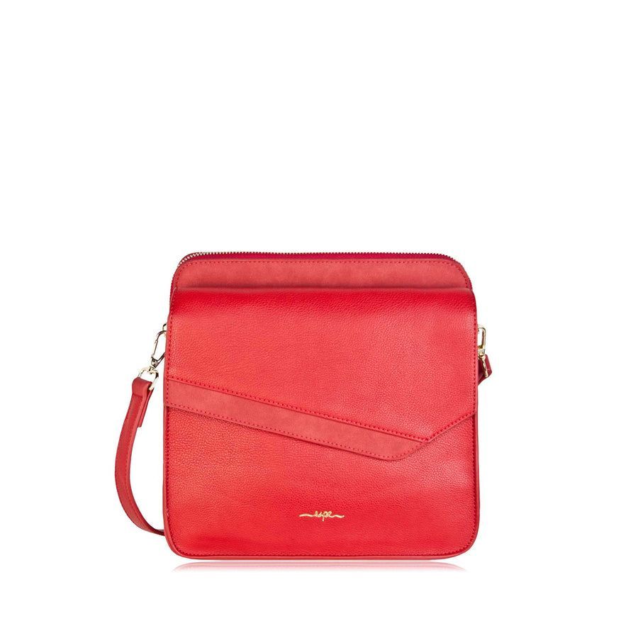 SAC A MAIN CARRÉE BIAIS SIMILI CUIR