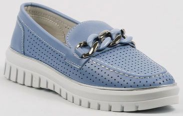 CHAUSSURE SPORT CHIC TROUS CHAINE CUIR
