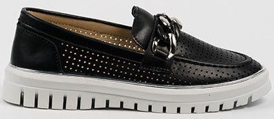 CHAUSSURE SPORT CHIC TROUS CHAINE CUIR