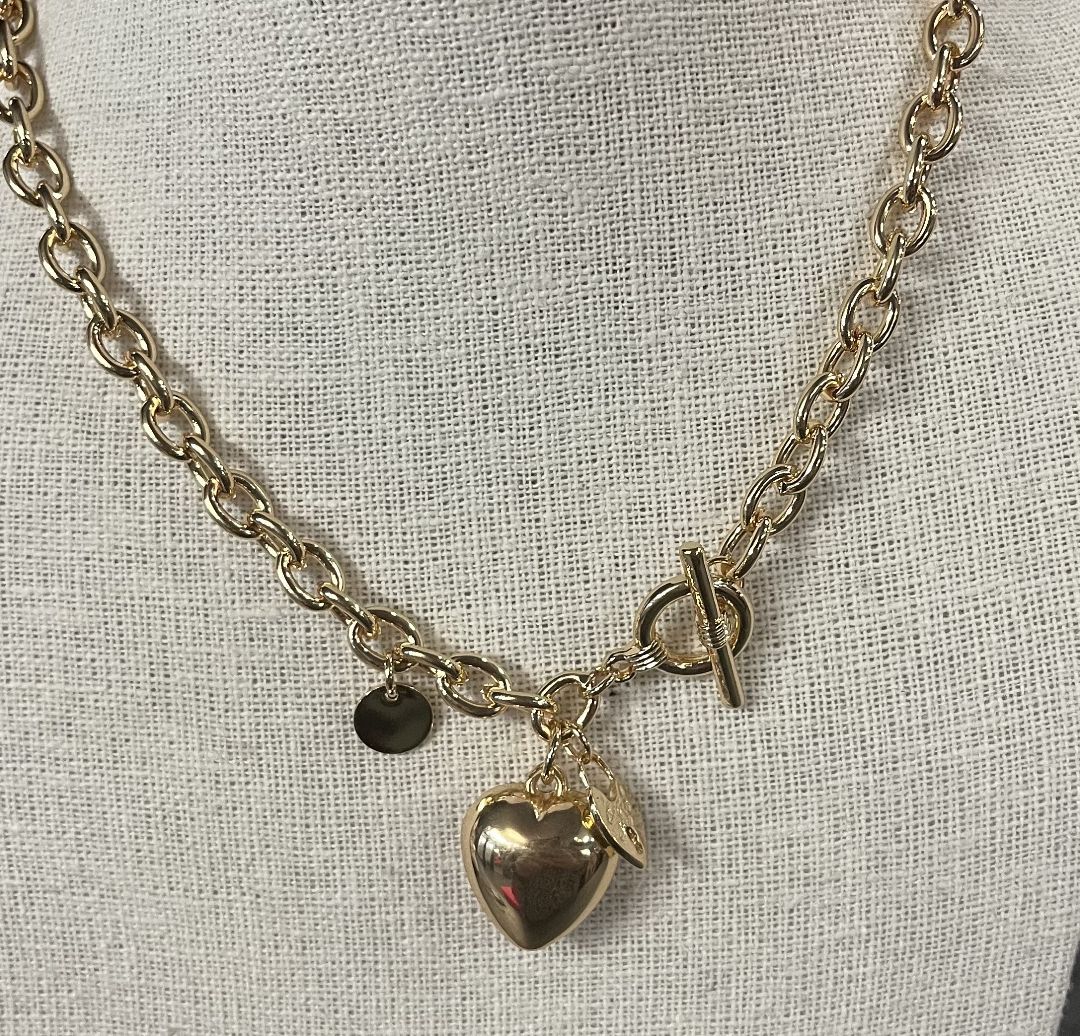 COLLIER CHAINE COEUR